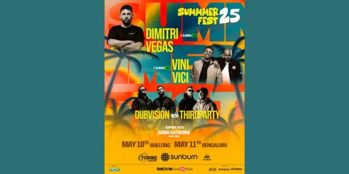 Sunburn Summer Fest 2025: Shillong & Bengaluru Lineup Revealed 1 Sunburn Summer Fest