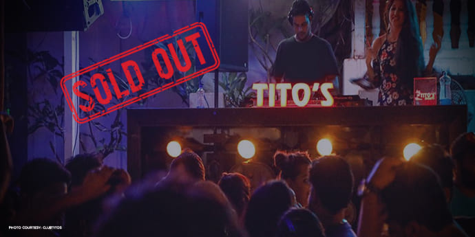 Goa’s iconic Club Tito – Sold out