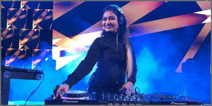 Deejay Jennifer gets the party started with significant beats and music
