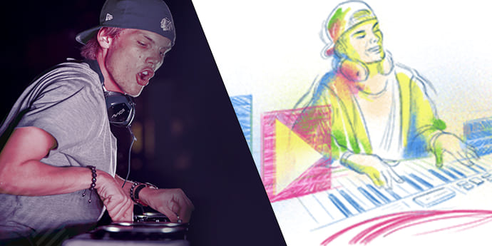 Google Doodle Pays Tribute to Avicii on his 32nd Birthday