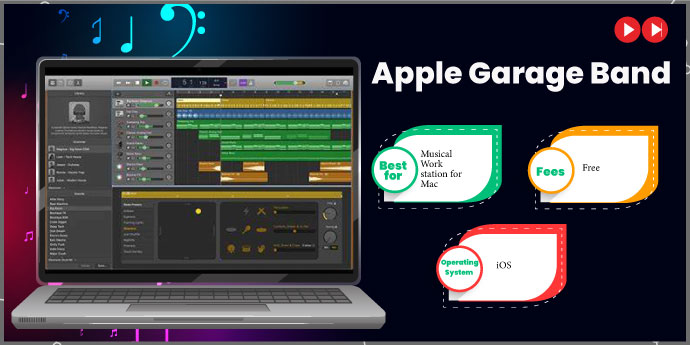 Apple GarageBand free audio recording software