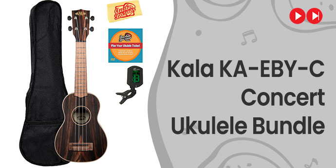 Kala KA EBY C Concert Ukulele Bundle 1