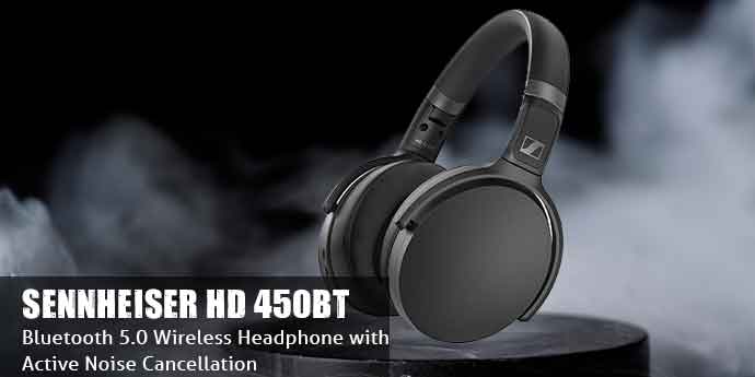 SENNHEISER HD 450BT Bluetooth 5.0 Wireless Headphone with Active Noise Cancellation