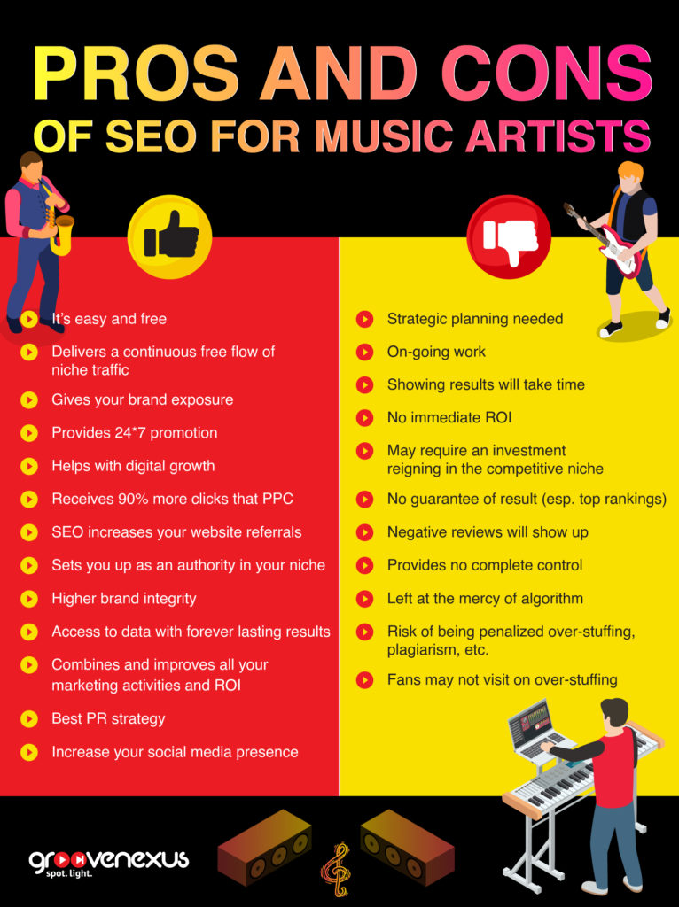 music search engine pros and cons