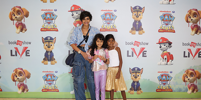 Mandira Bedi and Kids