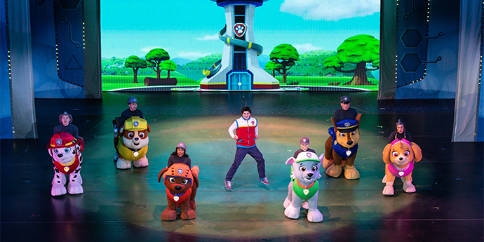 PAW Patrol pup singing